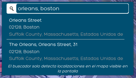 Buscador de direcciones